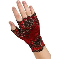 Metamorph Kostüm Fingerlose Spitzenhandschuhe, Feine Handschuhe für viktorianische Kostüme, Steampunk und 20er