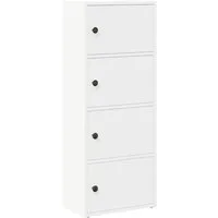 vidaXL Bücherregal Bücherregal Weiß 40x24x102 cm Holzwerkstoff, 1-tlg.