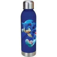 Sonic Trinkflasche Sonic der Igel Brawn Plastikflasche mit Metallverschluss