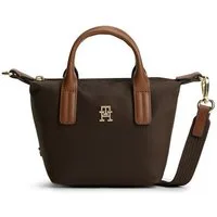 Tommy Hilfiger Handtasche POPETTE MICRO TOTE, Damen Umhängetasche, Schultertasche im Kontrastlook