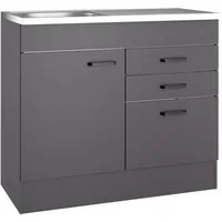 OPTIFIT Spülenschrank OPTImulti Breite 100 cm, Tiefe 50 cm, mit Spülenauflage