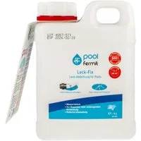 Fermit Poolpflege Leck-Fix Pool Dichtmittel mit PH-Streifen, Kanister 1 l - 09118