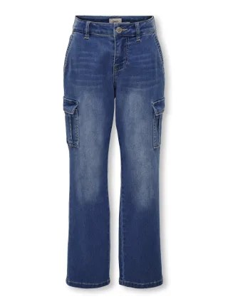 KIDS ONLY - KMGSAFARI MISSOURI HW STR CARGO BJ005 medium blue denim - Gr. - 110