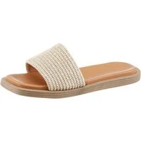 Marc O'Polo Agda Pantolette Sommerschuh, Strandschuh, Urlaubsschuh, in Karreeform