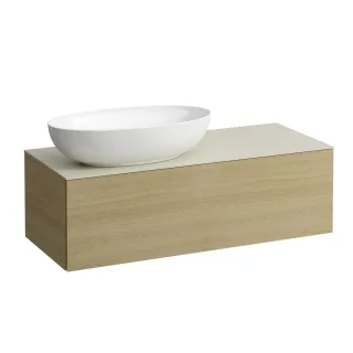 LAUFEN Waschtischunterschrank und Waschtischplatte ALESSI 500x1200x370 H4313100972501