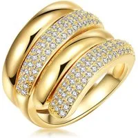Lulu & Jane Fingerring gelbgold, Messing