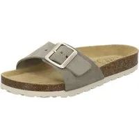 AFS-Schuhe 211286 Sommer Pantolette für Damen mit Fußbett, bequeme Sandalen aus Leder