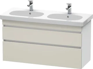 Duravit DuraStyle Waschtischunterbau wandhängend Taupe & Weiß Matt 1150x453x610 mm - DS648609118 DS648609118