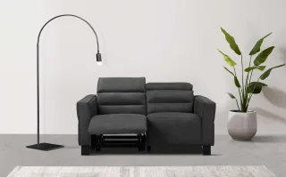 Home affaire 2-Sitzer "Carpari, 162 cm, mit manueller od. elektrischer Relaxfunktion" (USB A/C), sowie Kopfteilverstellung