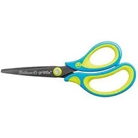 Pelikan Universalschere Pelikan Schere griffix Schule, Neon Fresh Blue, Rechtshänder, Spitz...