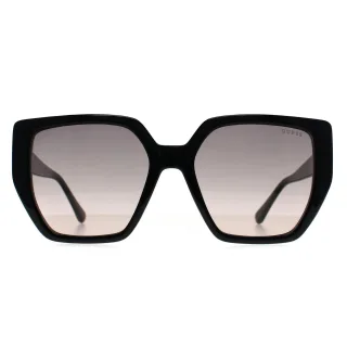 Guess GF6178 01B glÃ¤nzend schwarz rosa braun Sonnenbrille