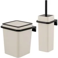 bremermann Badaccessoire-Set 2tlg. Bad-Set SAVONA Softtouch inkl. Wandhalterung, 2 tlg.