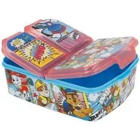 PAW PATROL Lunchbox Brotdose Marshall, Chase, Rubble, Vesperdose mit 3 Fächern BPA-frei