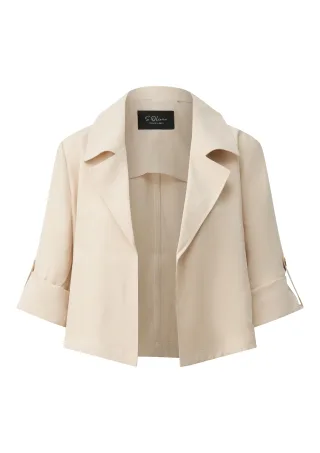 s.Oliver BLACK LABEL - Indoor-Blazer beige - Gr. - 40