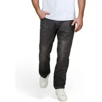 DENIMFY Straight-Jeans Herren Jeanshose DFAlvin Straight Fit Denim Hose mit Stretch