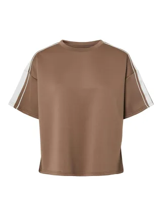 PIECES - PCTRACK SS OVERSIZED TEE JRS BC Coffee Quartz - Gr. - M