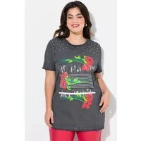 Angel of Style T-Shirt T-Shirt Straight Fit Blume und Statement