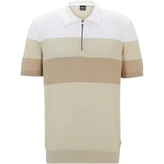 Boss - "Trieste" Poloshirt für Herren, Jerseyware (Hellbeige)