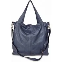 sanumi Tragetasche weicher italienischer Leder-Shopper