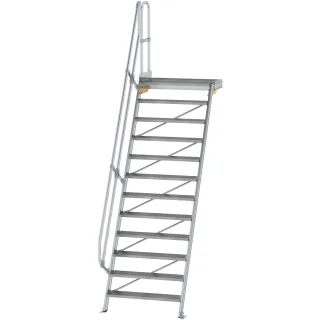 Munk Treppe mit Plattform 60° Stufenbreite 1000 mm - 600412