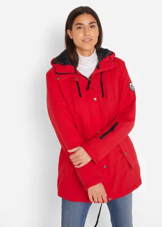 bonprix wasserdichte Funktions-Parka mit Kapuze, rot, Gr.50, Sportlicher Funktions-Parka mit Kapuze