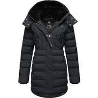 Ragwear Kurzmantel Ashanta Wasserdichter Winterparka mit gefütterter Kapuze