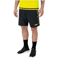 Jako Sporthose Short Competition 2.0 mit Reißverschluss kurz schwarz/neongelb Herren