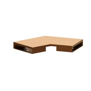 Kessel Verbindungsstück 45104.03 Bronze gebürstet, Winkel 30 Grad