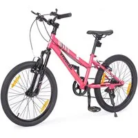 Vankel Kinderfahrrad 20 Zoll kinderfahrräder mountainbike für mädchen jungen, 6 Gang, Kettenschaltung, 20 Zoll MTB für 6-10 Jahre, Kinderrad mit V-Brake