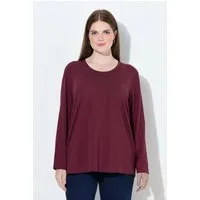 Ulla Popken T-Shirt Shirt Relaxed Rundhalsausschnitt Langarm