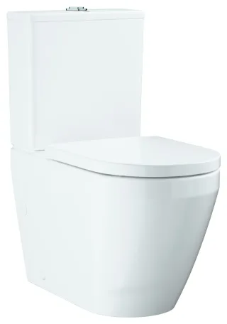 GROHE Stand-WC Kombination Set Euro Keramik 102513 mit WC-Sitz Soft Close alpinweiß, 102513SH00 102513SH00