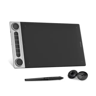 HUION Inspiroy Dial 2 10.5 x 6.5-inch bluetooth Wireless Graphics Drawing Tablet with Dual Dials Battery-Free Stylus PW5