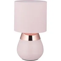 relaxdays Nachttischlampe mit Touch