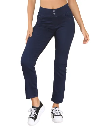 Enzo | Damen Jeans mit weitem Bund