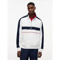 Tommy Jeans Sweatshirt TJM RLX COLOR BLOCK QUARTER ZIP Stehkragen mit Reißverschluss