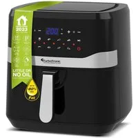 TurboTronic by Z-Line Heißluftfritteuse, 1800 W, Power Camping Retro digital Airfryer AF7D