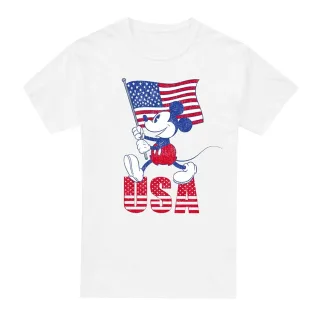 Disney - "USA" T-Shirt für Herren (Weiß)