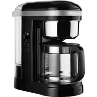 KitchenAid Filterkaffeemaschine 5KCM1209EOB ONYX BLACK, 1,7l Kaffeekanne, goldfarbener Permanentfilter, Drip-Kaffeemaschine mit spiralförmigem Wasserauslass