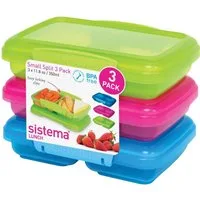 sistema Lunchbox Sistema KLIP IT Split Frischhaltedosen, 350 ml, 3 Stück, (3-tlg)