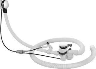 Duravit Ab- und Überlaufgarnitur mit Zulauf Chrom 600x80x530 mm - 791254000001000 791254000001000