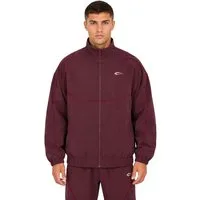 Smilodox Outdoorjacke Kyson, Trainingsjacke Herren, Oversize Sportjacke, Trackjacke, Gym Baggy, Kontrastpaspeln, Stehkragen, Zip, Taschen