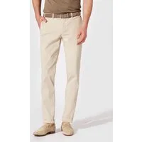 Hiltl Chinos Tamo Chino Hose Herren Slim Fit Stretch Baumwolle, hellbeige, 54 Premium Baumwollhose, leichte Sommerhose, Chino für Büro und Freizeit