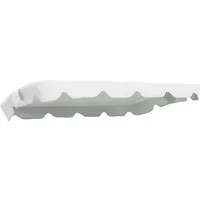 MFG Freizeitmöbel Hollywoodschaukelersatzdach 200 x 134 cm (Taschenmaß 195 x 130 cm), weiß, PVC-Gewebe, (Ersatzdach, 1-tlg., Ersatzdach), wasserabweisend