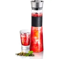 GEFU Karaffe CASCADA, mundgeblasenes Borosilikatglas, 1 L