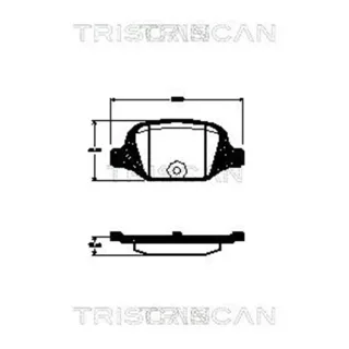Triscan Bremsbel?ge hinten Abarth Fiat Lancia