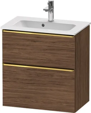 Duravit D-Neo Waschtischunterbau wandhängend Nussbaum dunkel Matt 610x372x625 mm - DE4368034210000 DE4368034210000