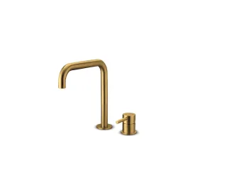 JEE-O Slimline Stand 2-Loch Waschtischarmatur, niedrig, PVD gold matt, 800-1765 800-1765