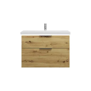 Burgbad Keramik Waschtisch-Set Eqio Eiche Dekor Urban/Alpinweiss, SEZA093F5662C0001 SEZA093F5662C0001