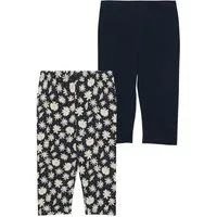 s.Oliver Junior 3/4-Leggings (2-tlg) im 2er Pack, aus Baumwollmischung, mit elastischem Bund
