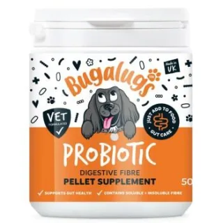 Bugalugs Probiotische Verdauungs-Pellets für Hunde 500g